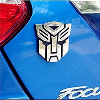 Popular Super Cool Car Styling 3D Car Stickers Cool Autobots Logo Transformation Badge Emblem Tail Decal Cars Decoration Auto