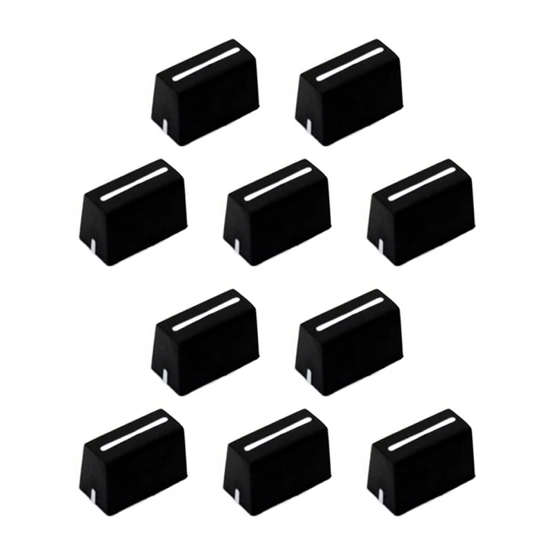 ELECT-10Pcs Universal Fader Knobs Fader Cap Straight Slide Potentiometer Cap For DJ Controller Mixers Console DJM,DDJ,XDJ