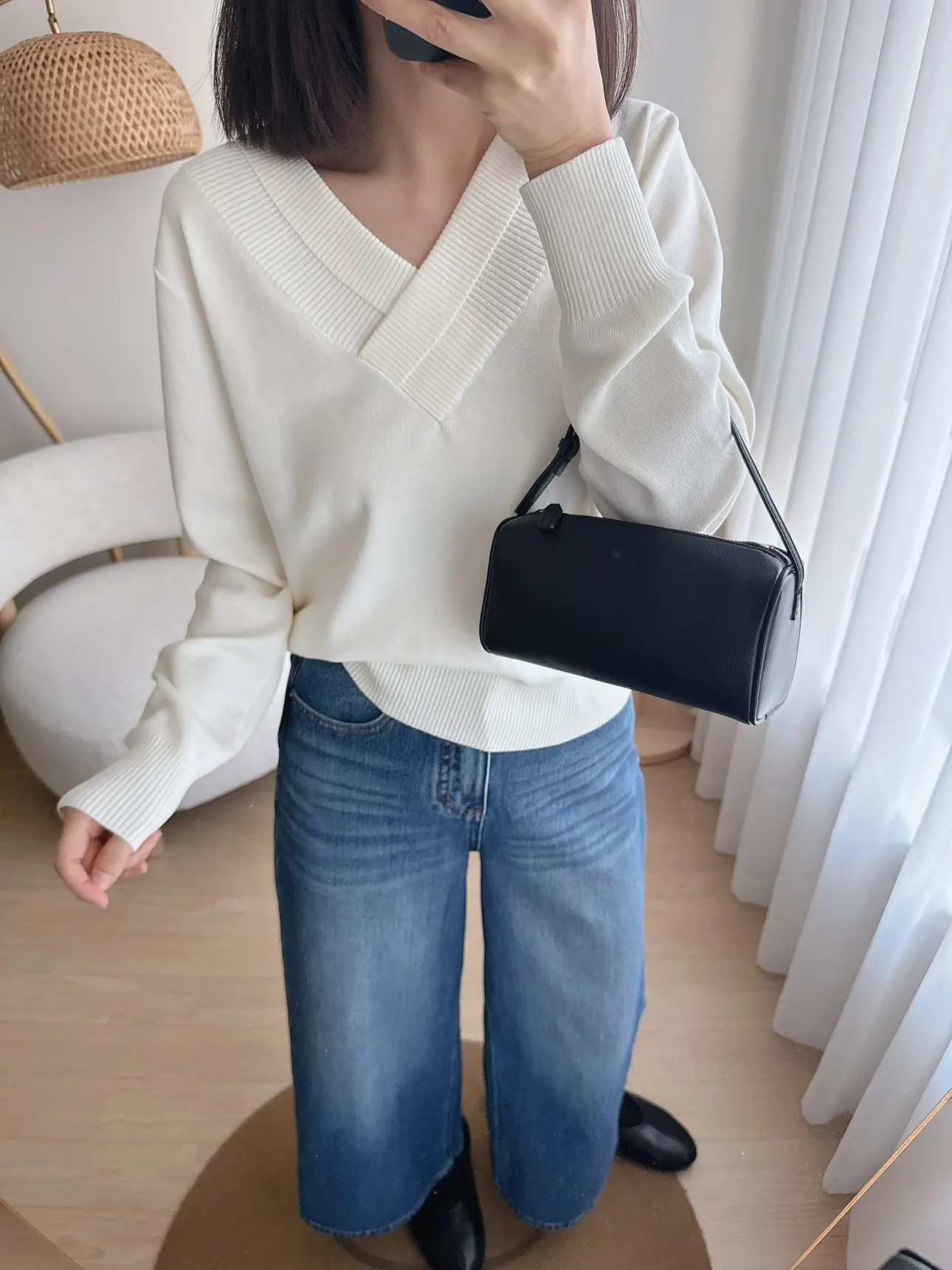 

Весенний женский свитер с V-образным вырезом, однотонный, базовый, удобный, для повседневной носки, комфортный крой, с длинными рукавами, топ с круглым вырезом