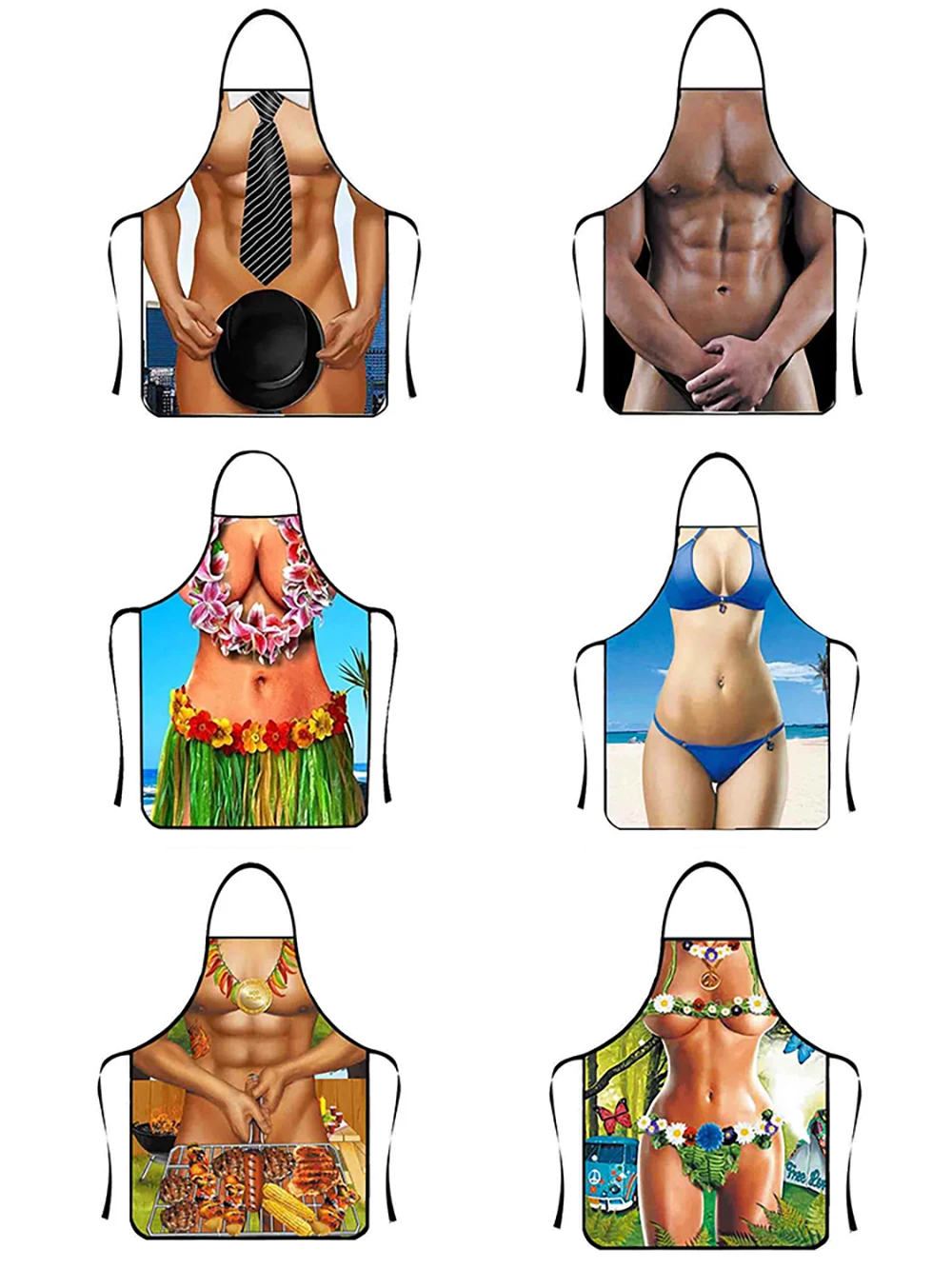 Kitchen Apron Funny Chef Cooking Gag Gift Creative Funny Baking Party Aprons for Men Women