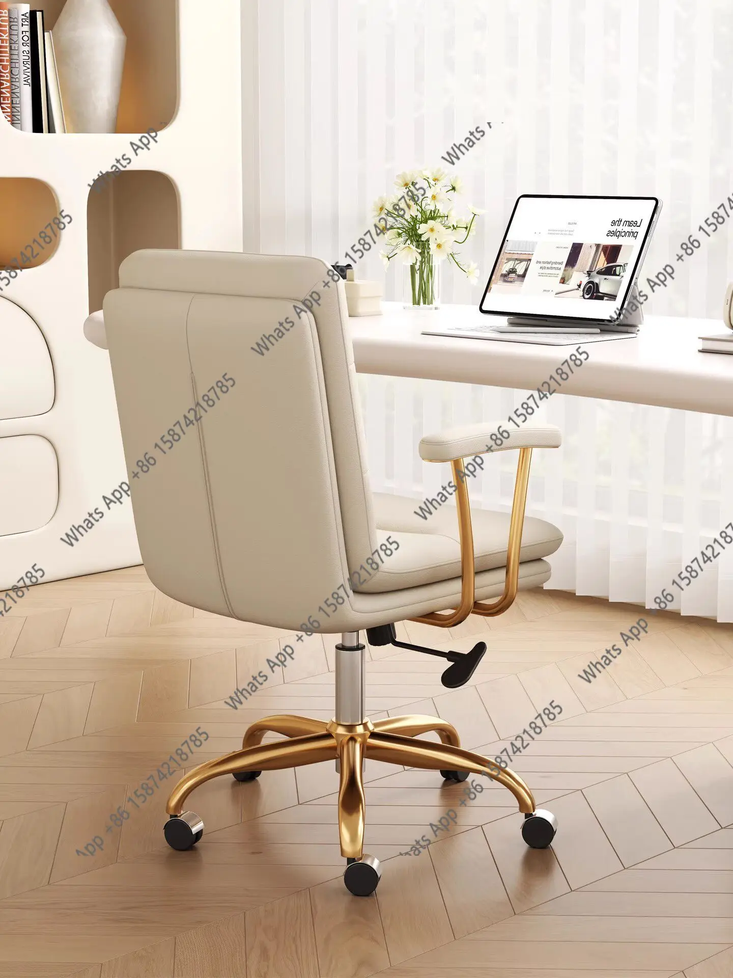 Rt Computer Chair, Home Comfort, Sedentary Study Makeup Chair Lift And Rotate Designer Model