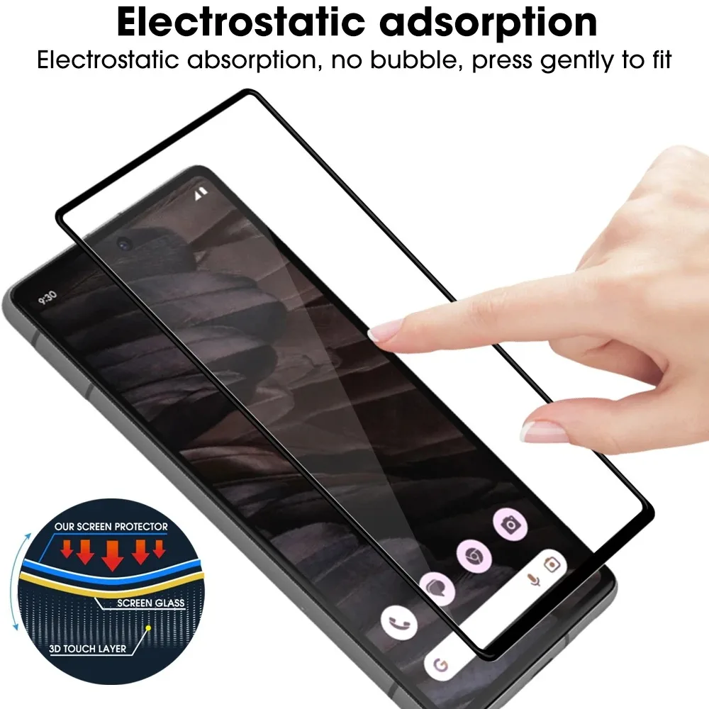 Screen Protector for Google Pixel 7 6 Pro 4 XL 3 7A 6A HD Tempered Glass Protective Film for Pixel 4XL Pixel7A Pixel6A 7Pro 6Pro