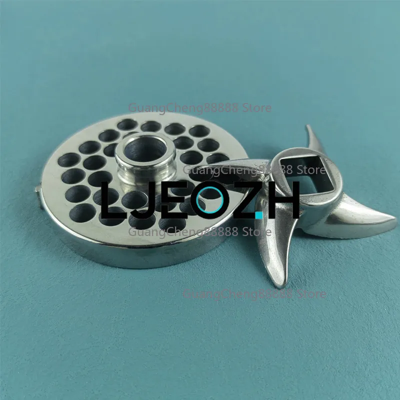 For Zhengyuan 12S Meat Grinder Blade Stainless Steel Orifice Plate Cross Cutter Head Grate Sieve Mesh