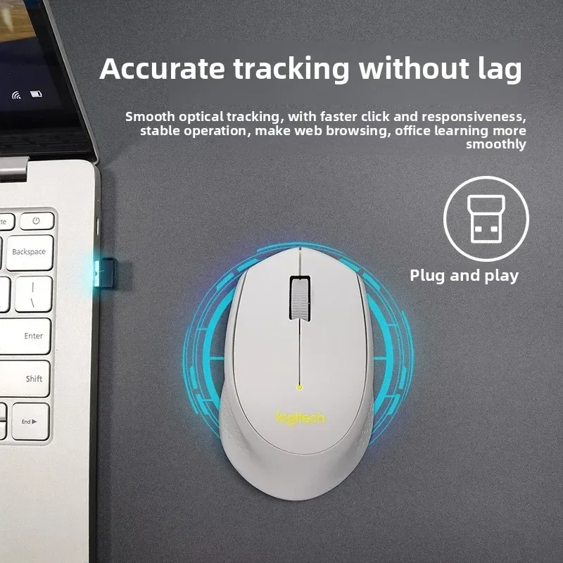 Logitech M280 Wireless Mouse Notebook Desktop Computer Office Home Mouse Portable Power Saving