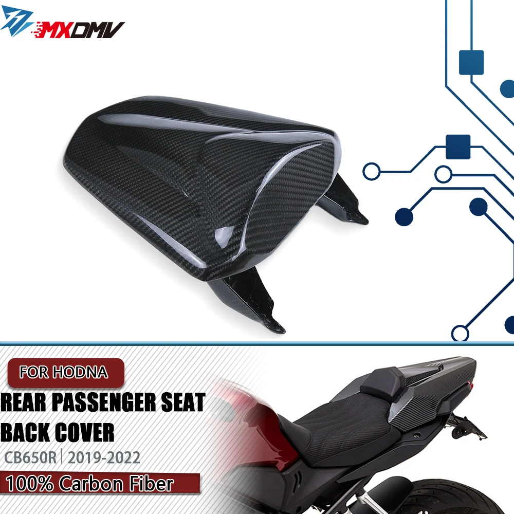 

For Honda CB650R 2019 -2021 Motorcycle Pillion Rear Passenger Seat Back Cover Cowl Fairing CB650 R Tail Cover Carbon Fiber