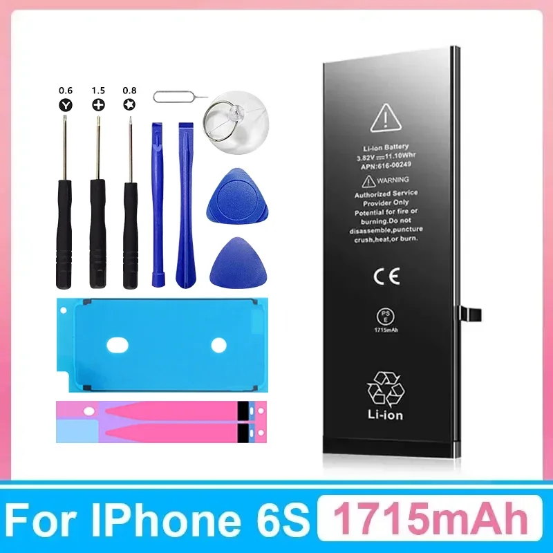 XDOU 2024 New Phone Battery For IPhone 6S IPhone6S With Free Repair Tools Kit 1715mAh  High Capacity Bateria Replacement