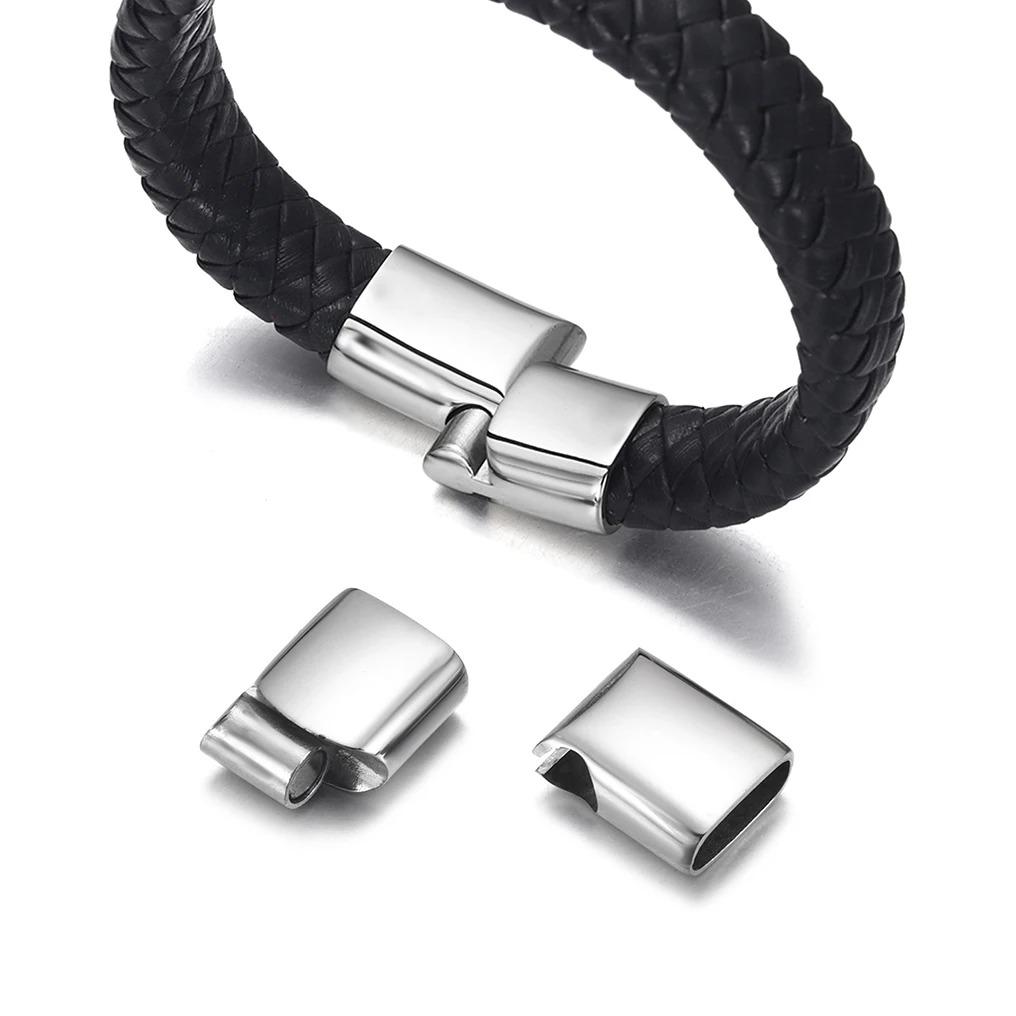 Chiusura magnetica in acciaio inossidabile 8*4mm 10*5mm 12*6mm per accessori braccialetto fai da te Creazione di gioielli Forniture Parti di gioielli