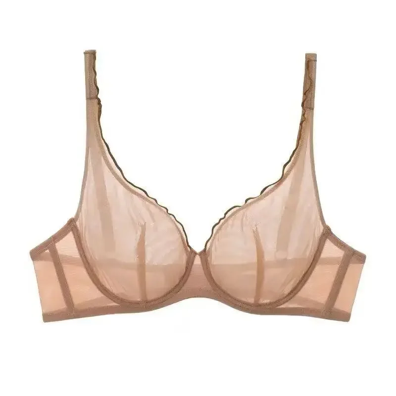 Ultra Thin Minimizer Bra Full Coverage for Large Bust, Seamless Wireless Lift Support Anti Sagging Set BANERDANNI Cup Size 32-40