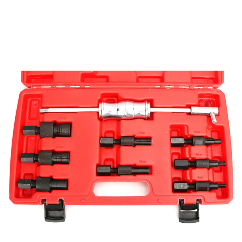 9pcs Blind Hole Kit Slide Hammer Pilot Internal Bearing Puller Bearing Extractor Removal Tool Kit 8-32MM Car Disassembly Tool