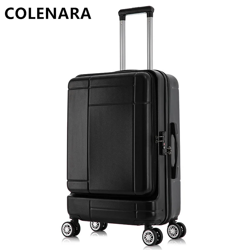 Colenara neue Koffer Business Trolley Fall vorne offene Abdeckung kann Laptop Boarding Box Mädchen mit Rädern Roll gepäck speichern