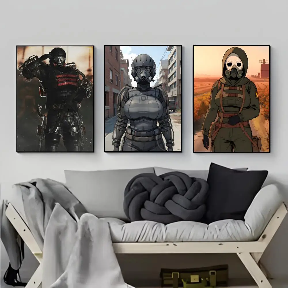 game post-apocalyptic STALKER 2 Poster Poster HD  Waterproof Wall Sticker Bar Living Room Decor Gift