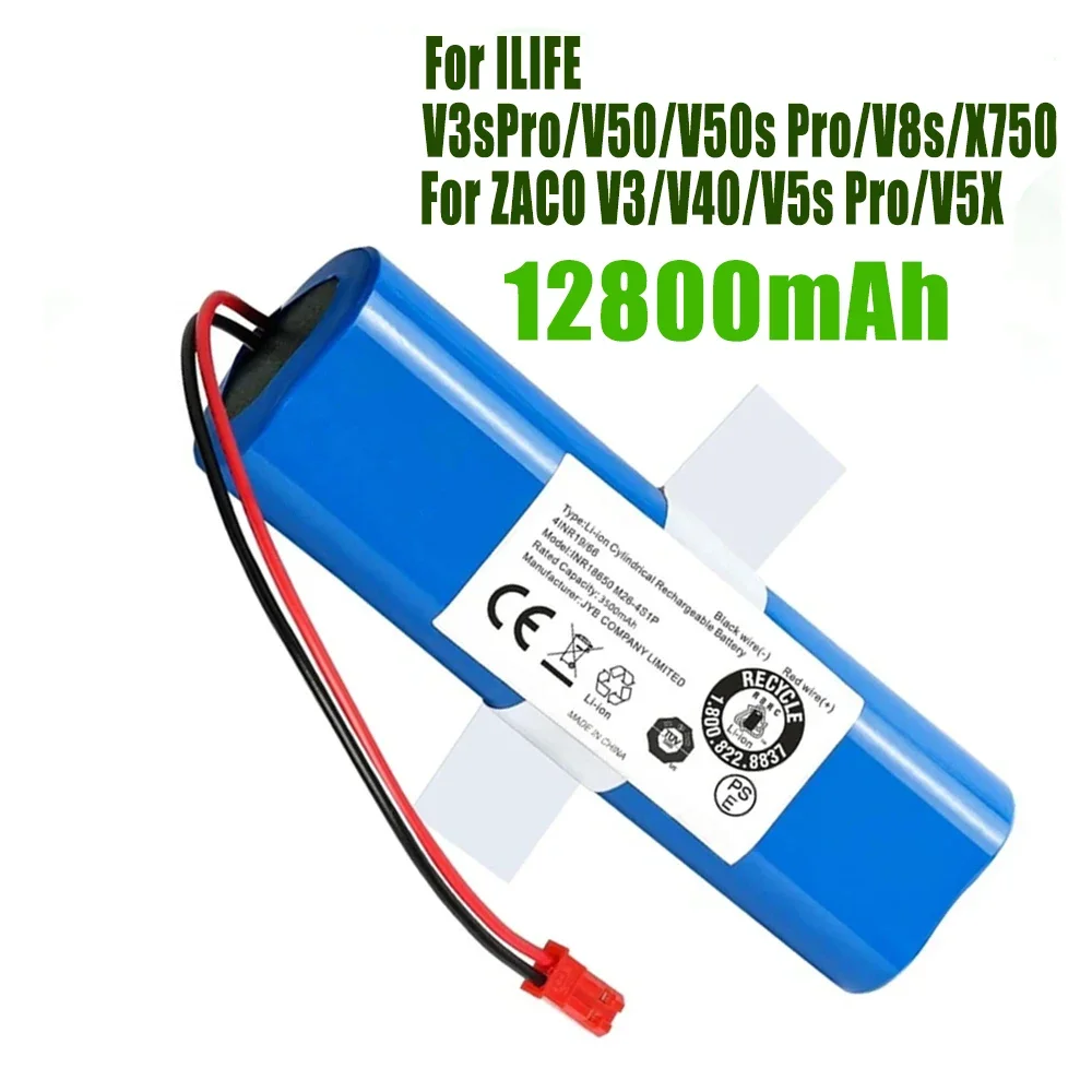 Original For ILIFE V3 plus v5s pro v5spro X750 v3s pro 14.8V 12800mAh Rechargeable Battery Robotic Cleaner accessories parts