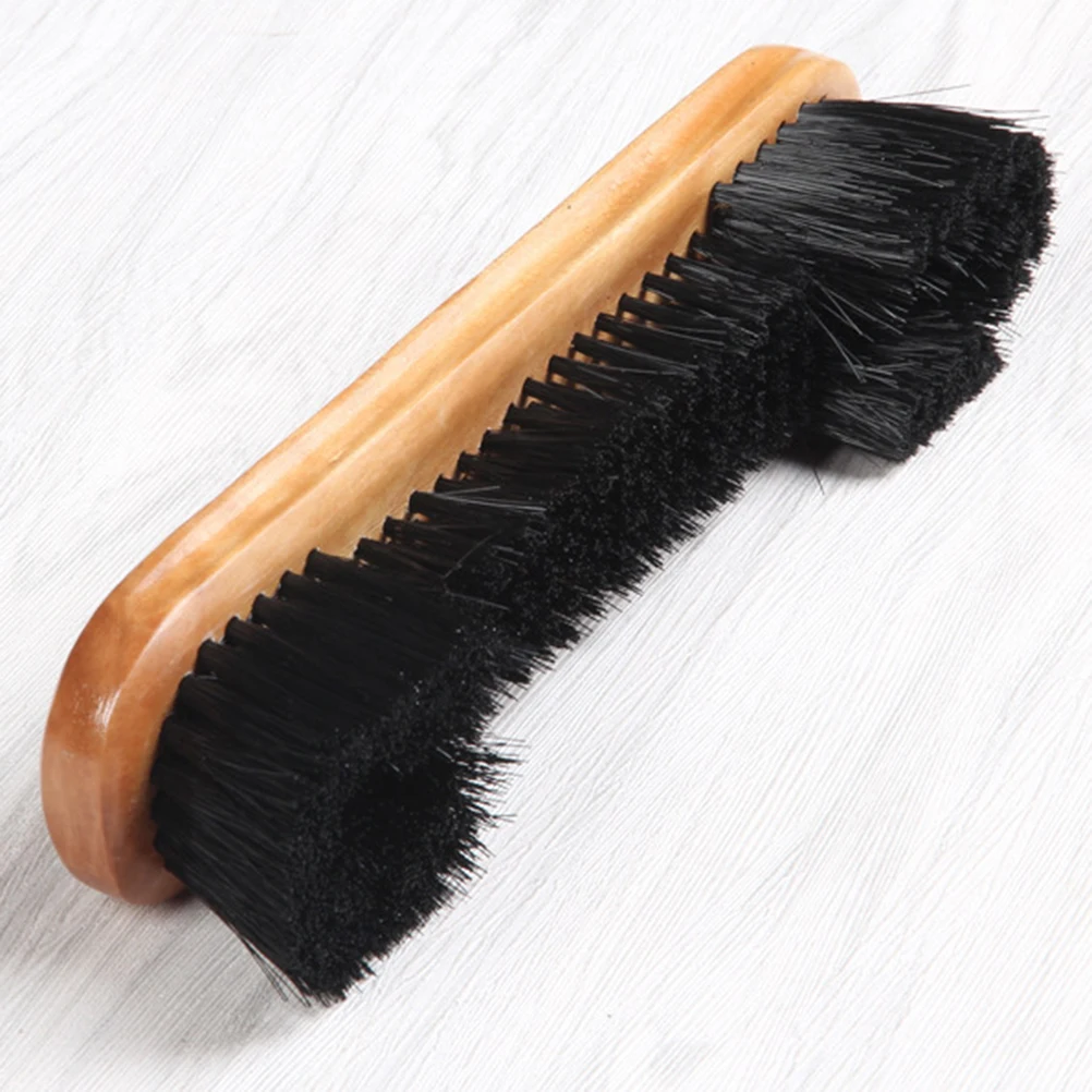 

9 Inch Pool Table Cleaning Brush Soft Bristles No Scratch Felt Cleaner Long Wooden Handle Horseshoe Shape Corner Care Billiard
