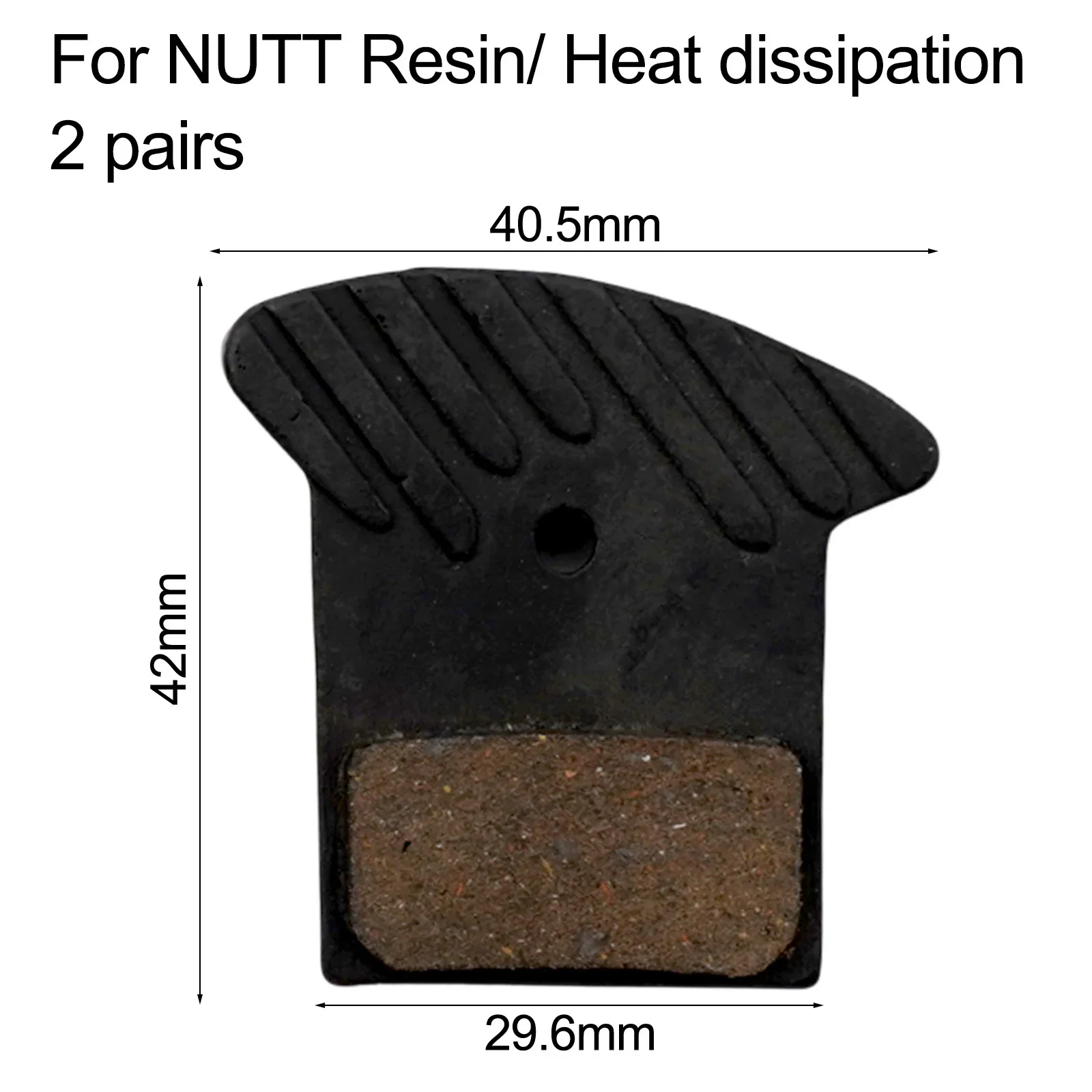 

Disc Brake Pads for NUTT Hydraulic Calipers For Semi Metal Design with Improved Heat Dissipation and Noise Reduction Features