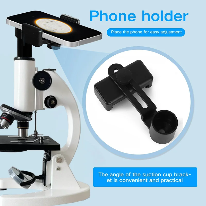 Monocular Optical Microscope 40X-2000X Microscope School Science Experimental Biology Microscope Digital Microscope for Children