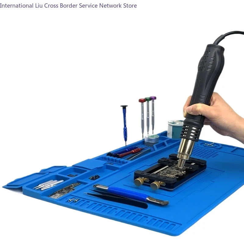 High Temperature Insulation Pad, Maintenance Work Pad, Multi-functional Maintenance Table Mat with Magnetic Element Grid