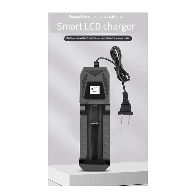 Ładowarka etui z funkcją ładowania 18650 1.2V nr 7/ 5 uniwersalna ładowarka odpowiednia dla 14500 16340 26650 18500 18650 21700 wtyczka ue
