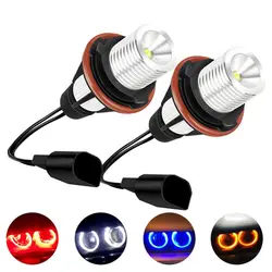 2Pcs  Error Free Angel Eye Halo Ring Marker Side Light LED Bulb For BMW E39 5W E53 E60 E61 E63 X5