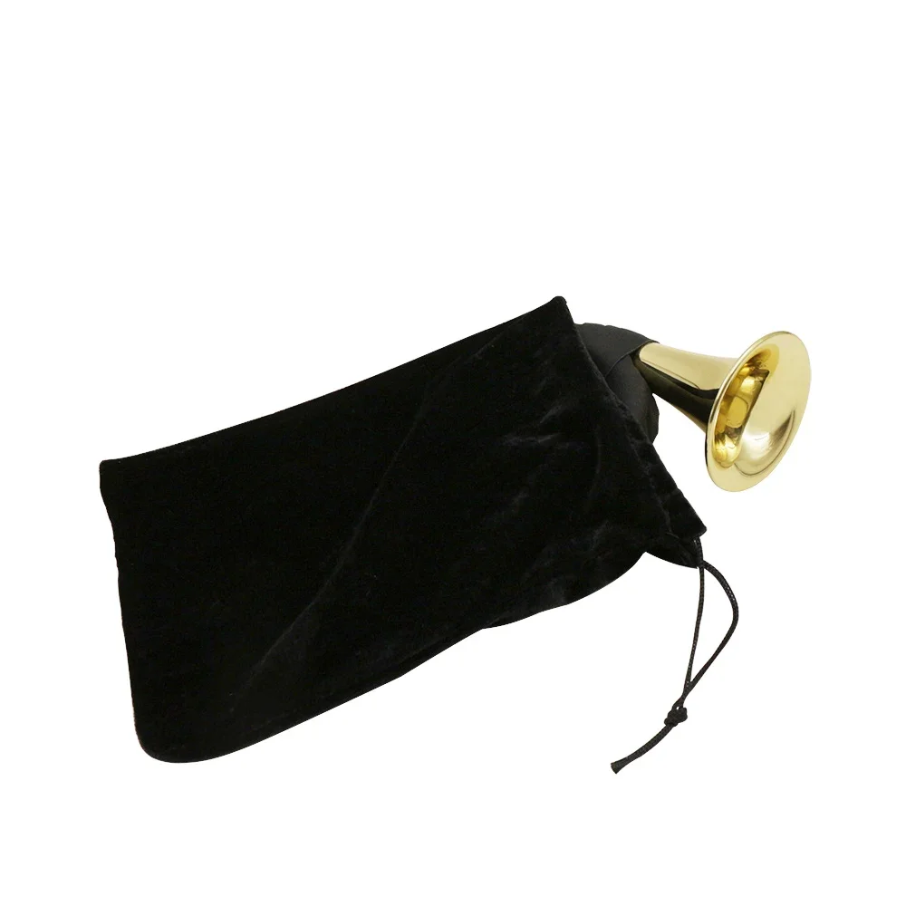 

SLADE Bb Brass Hunting Horn Gold Plated Hunting Horn Professional Wind Musical Instruments With Carry Bag Stand Cleaning Cloth