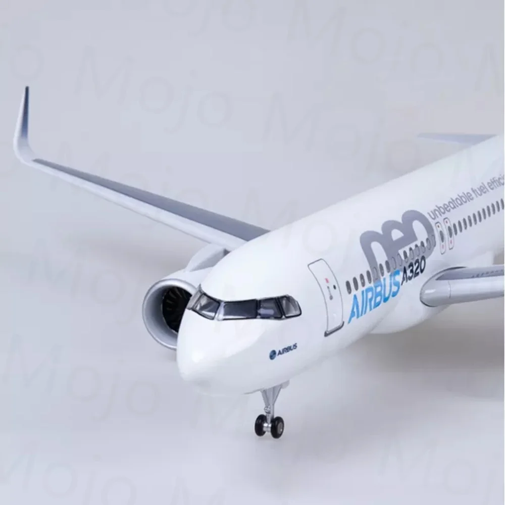 1:80 Scale 47 Cm Model Airbus A320 NEO Passanger Plane Toys Airplane Aircraft With Light And Wheel Collection Display Gifts Fans