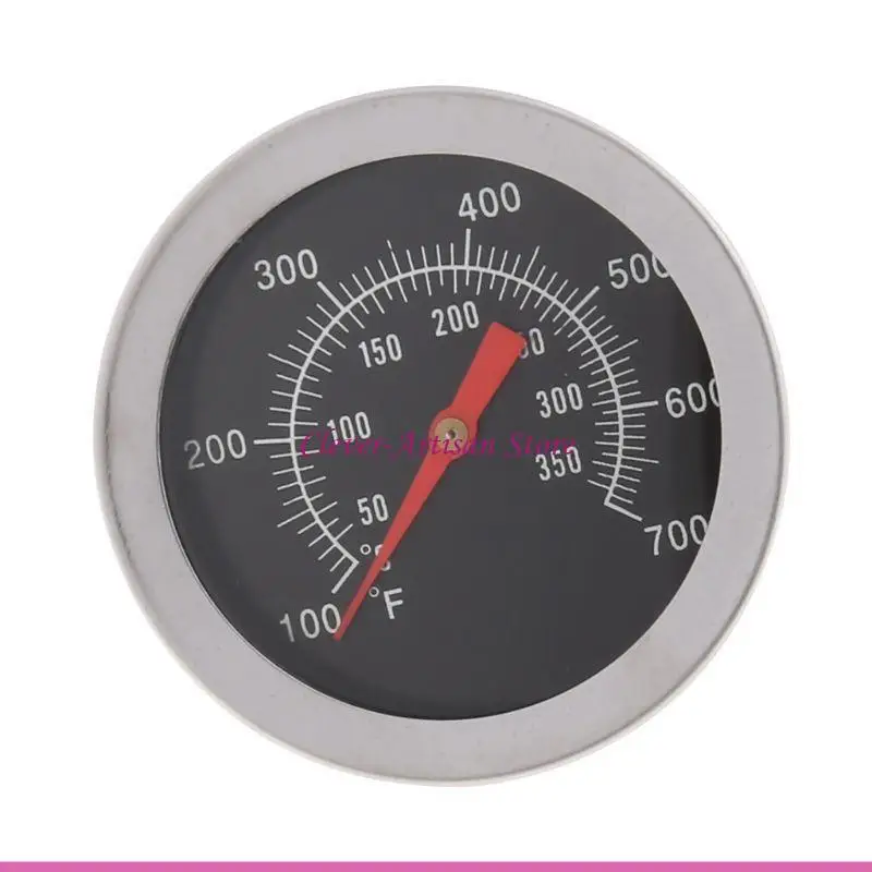 E06B Typ wybierania termometr piekarnika ze stali nierdzewnej z przezroczystą skalą dużą temperaturę temperaturową