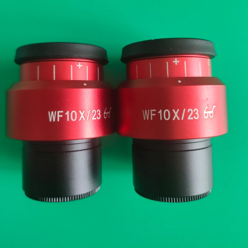 2PCS WF10X WF10X/23 Wide Field Eyepiece For Binocular Trinocular Stereo Microscope 30MM Installation Installation Interface