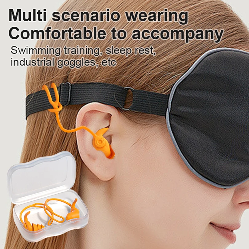 

1 Pair Sleeping Ear Plugs Tapones Oido Dormir Noise Reduction Ear Plug Detachable Waterproof Swimming Bouchons Oreilles Earplugs
