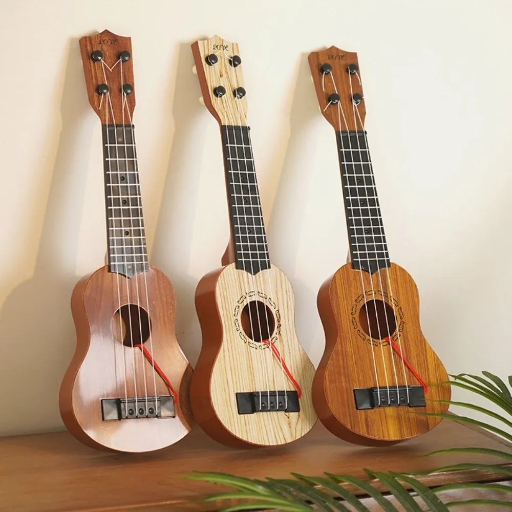 Ukulele à 4 cordes, Instrument de musique, bouton réglable, Simulation classique, jeux musicaux éducatifs durables en plein air
