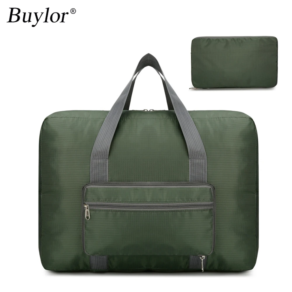 

Buylor Folding Travel Bag Large Capacity Luggage Bag Airplane Convenient Storage Bag Oxford Cloth Hand-Held Travel Outdoor Bag