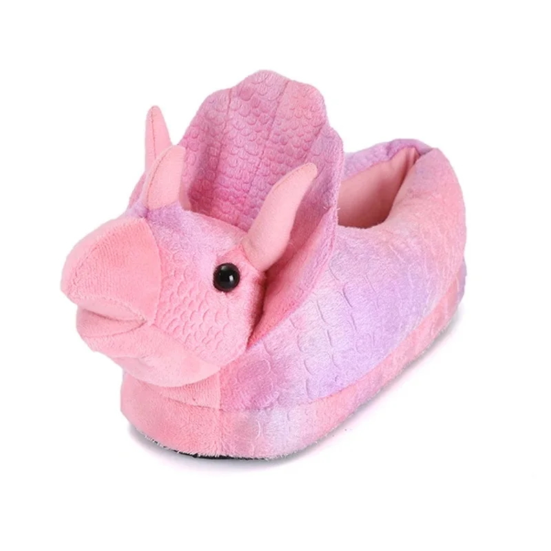 

Cute Plush Dinosaur Slipper for Women Men Winter Warm Shoes Bedroom Ladies Indoor Funny Slippers Booties for Adult Animal Slides