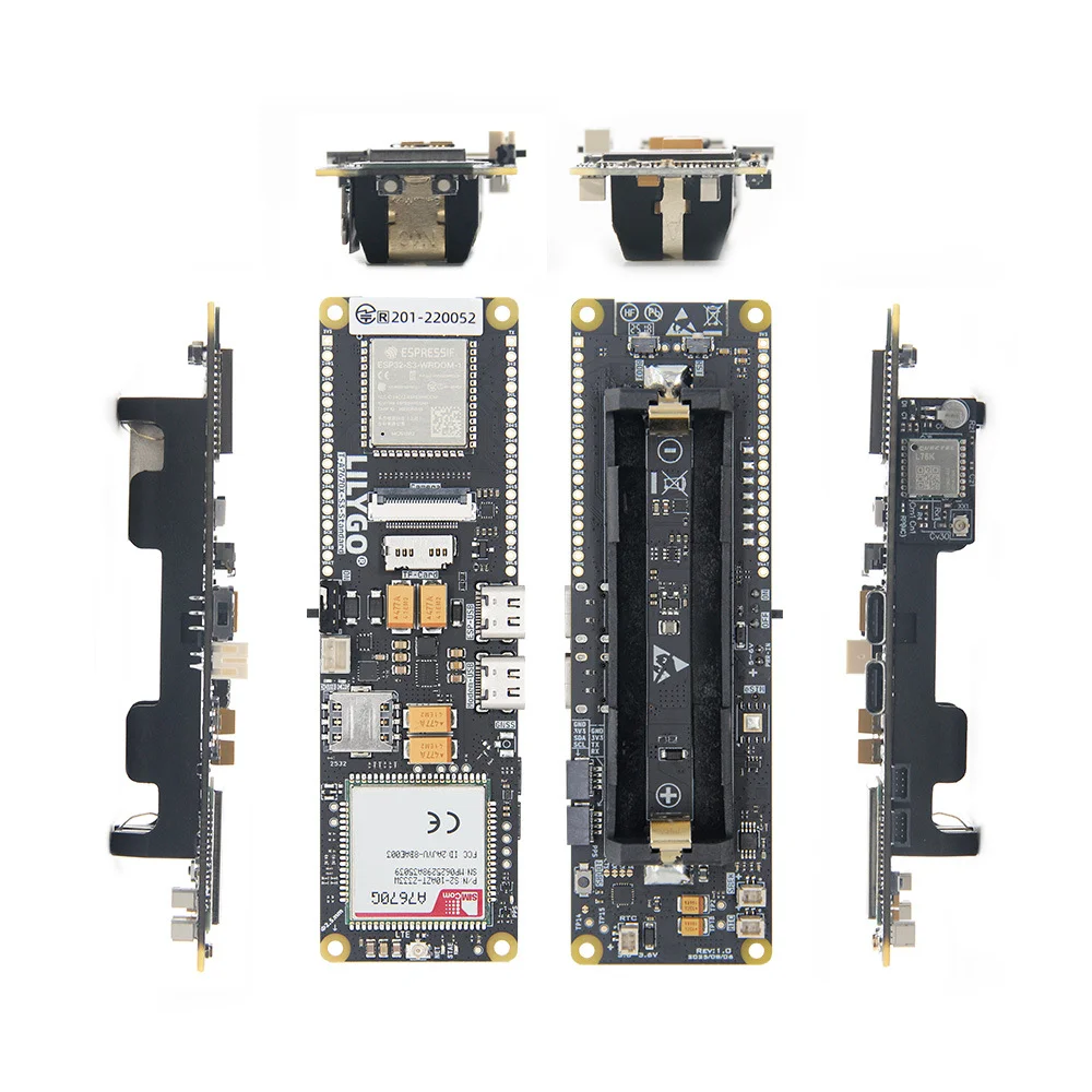 LILYGO® T-A7670G/E/SA R2 ESP32-S3 4G LTE Cat1 Development Board, SIM Slot WiFi Bluetooth GNSS IoT Wireless Module
