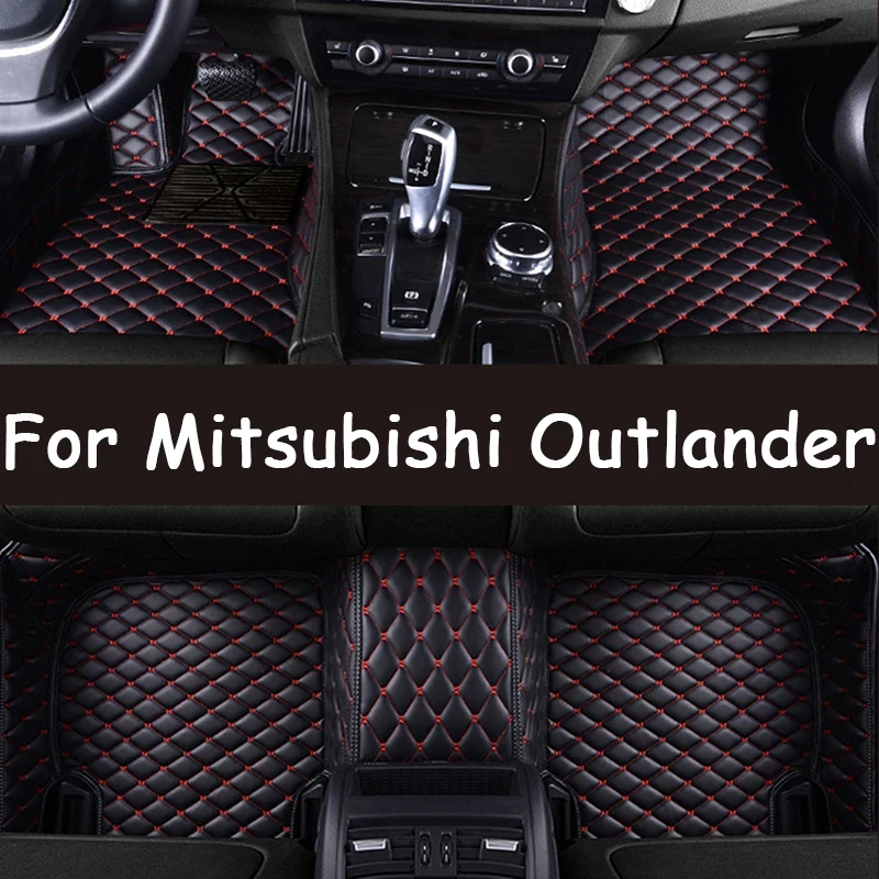 Car Floor Mats For Mitsubishi Outlander 2022 2021 2020 2019 5 Seater Carpets Custom Covers Interior Auto Accessories Waterproof