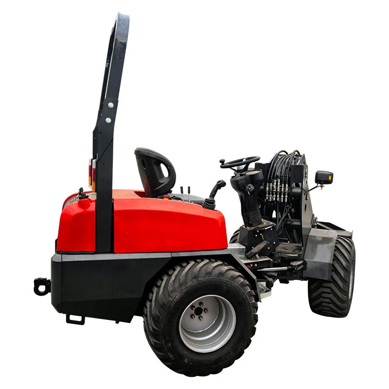 Mini Loader Mini Skid Steer Loader Diesel 4 Wheel Drive Wheel Loader Engine Fast Delivery