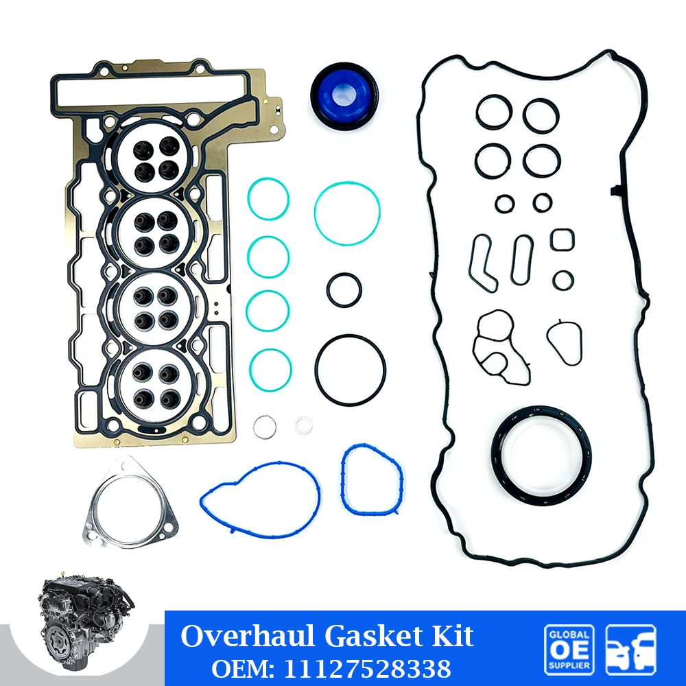 

Engine Overhaul Gasket Kit For Mini Cooper R56 R55 R57 05-14 1.6L N12 Auto Car Accessories 11127528338 Cylinder Head Gasket Set