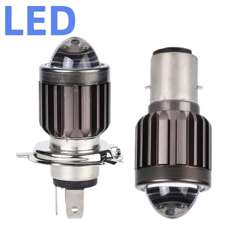 1Pcs Motorcycle LED Headlight Bulb H4 BA20D Universal Lamp Long Range Lighting Replacement For Motorbike