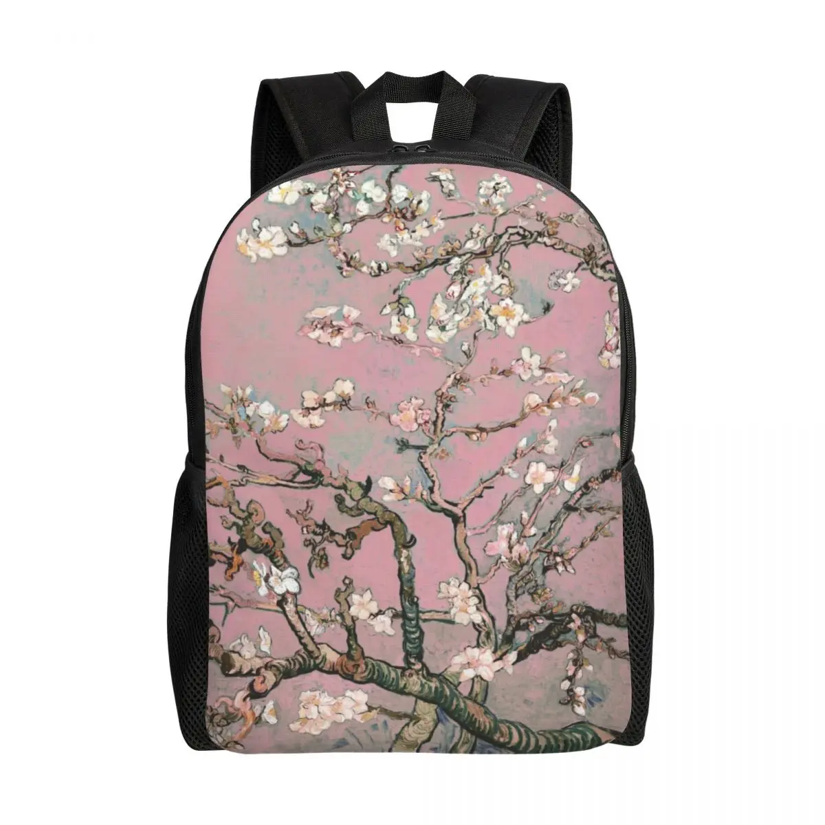 Almond Blossoms By Vincent Van Gogh Backpack Blossoming Almond Tree College School Travel Bags Bookbag Fits 15 Inch Laptop