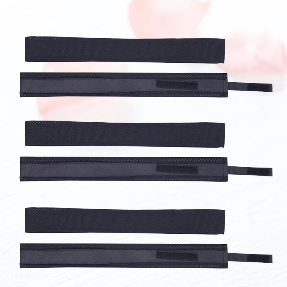 6pcs Sticky Hat Sweat Band Cotton Absorbent Adjustable Drawstring Replacement For Hardhat Diy Summer Work Safety