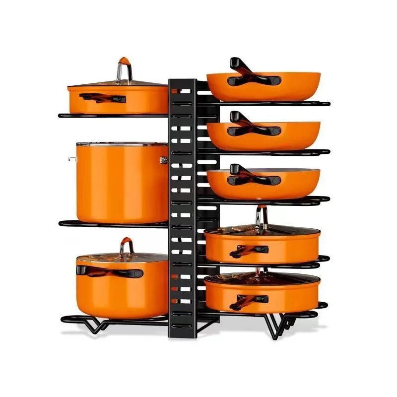 Kitchen pot rack, shelf under the floor sink, multi-layer shelves, multi-layer pot storage rack in the kitchen cabinet