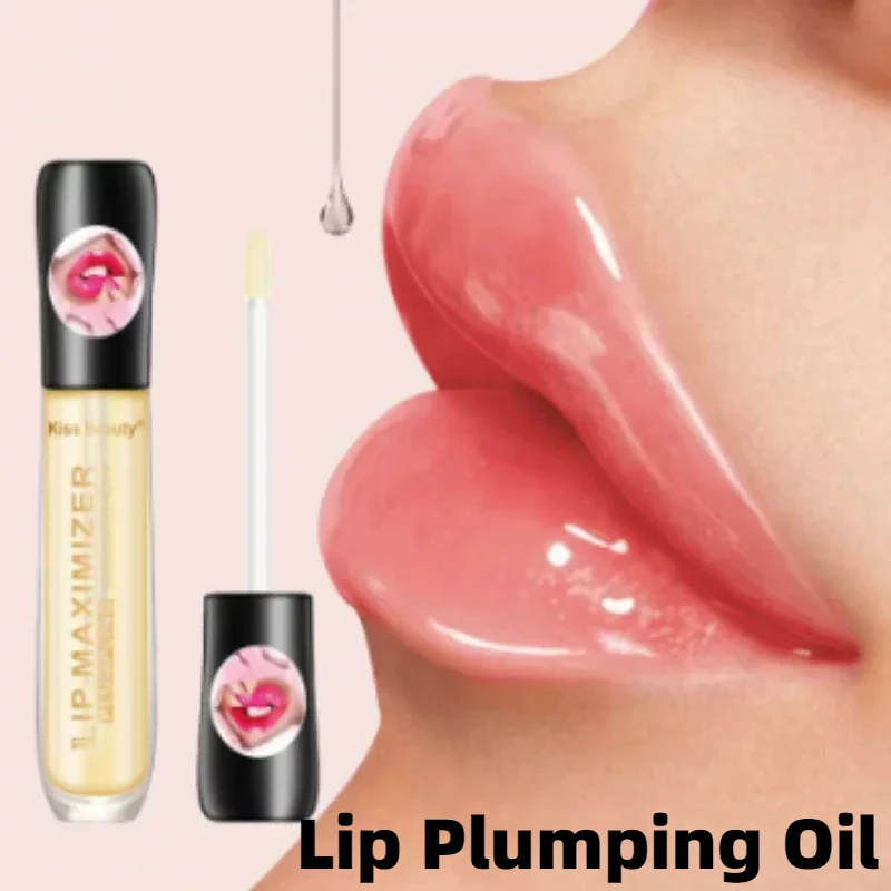 

5ml Sexy Plumping Lip Oil Collagen Increase Mouth Repair Reduce Lip Tenderness Enhance Moisturizing Care Essence Bright White