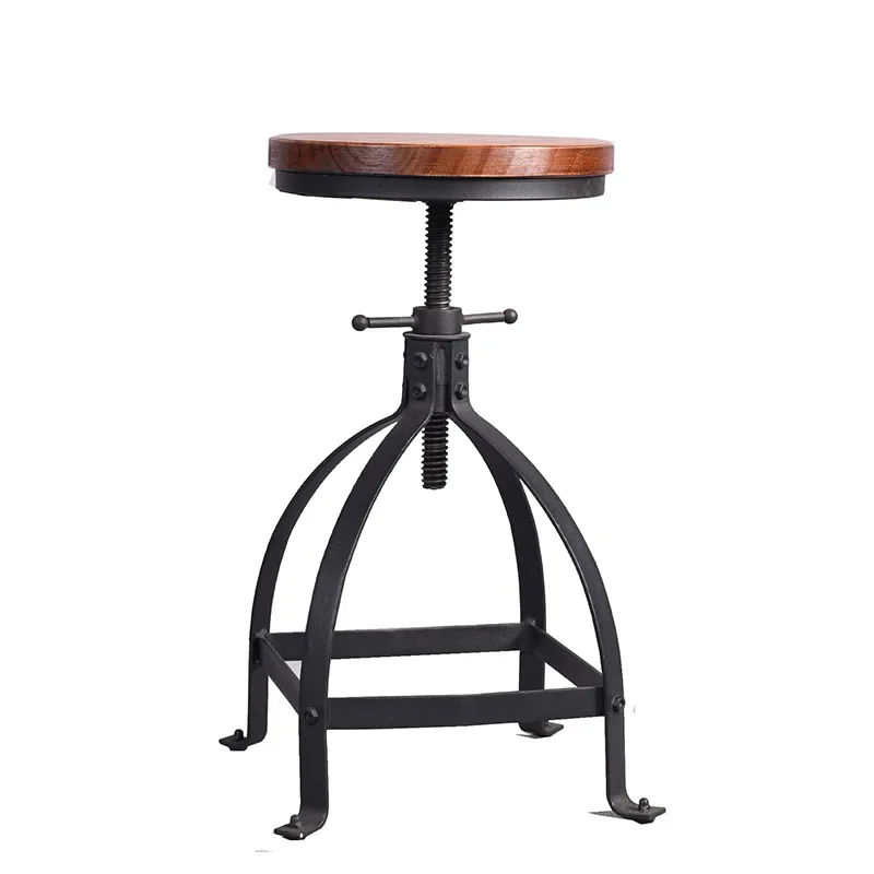

American country rotatable lifting tables and chairs cafe bar restaurant wrought iron casual