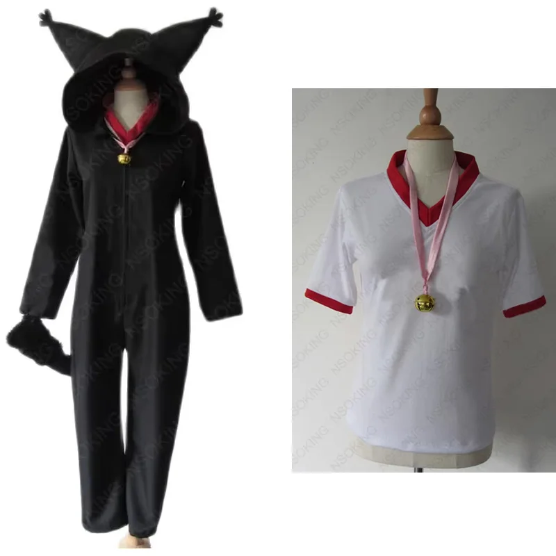 Anime Acchi Kocchi Black Cat Jumpsuits Miniwa Tsumiki Cosplay Costume Any Size