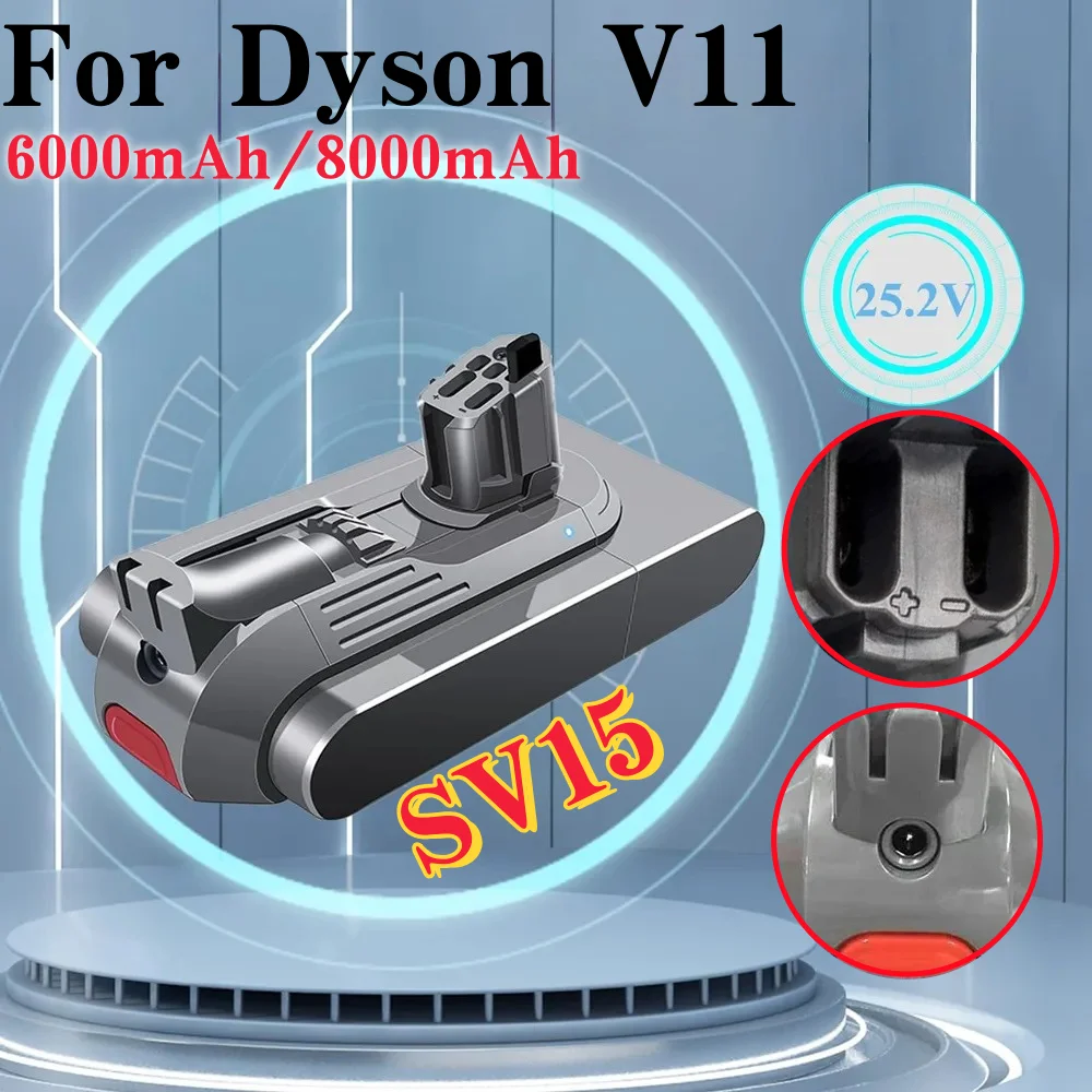 For Dyson V11/SV15,Li-ion Replacement Batteries Compatible with V15 and V11 Absolute,V11 Animal,V11 Fluffy Vacuum Cleaners.
