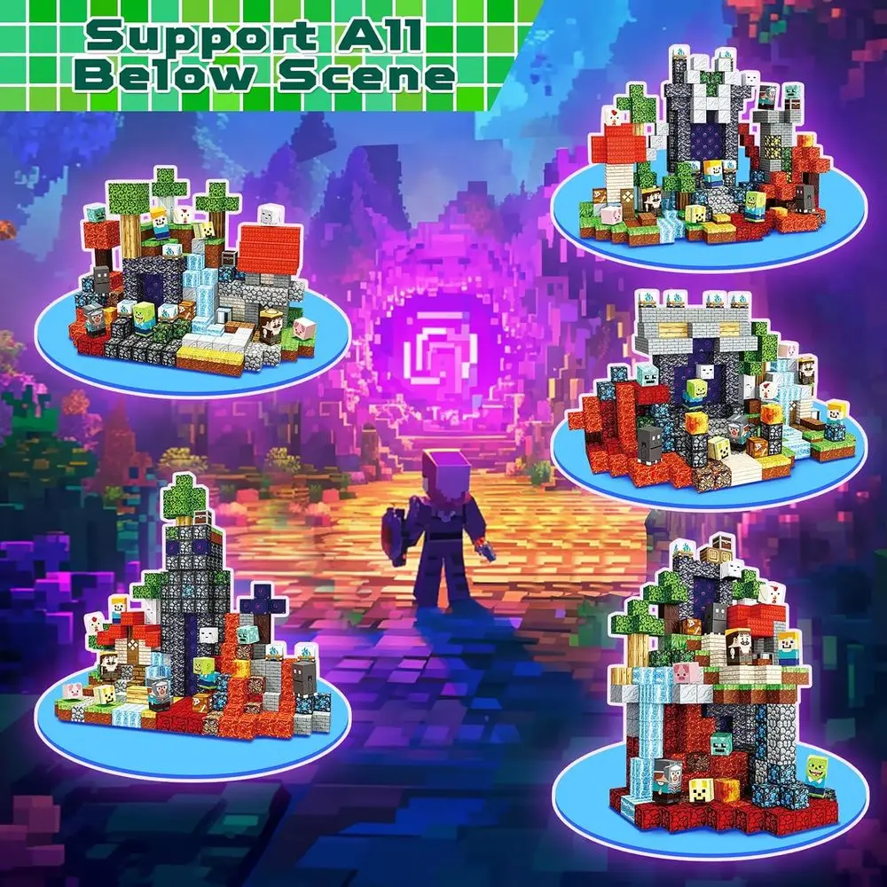 Magnetische Bausteine für 4–8 Jahre – STEM-Spielzeug für Jungen und Mädchen, Montessori-inspiriert, sensorisches Spiel, ideal für Geschenke