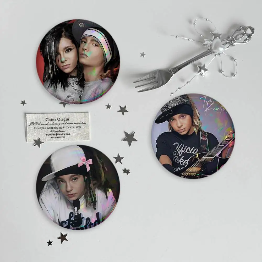 Bill Tom Kaulitz Tokio Hotel Brooches Cartoon Badge Pins Backpack Hat Accessories Friend Gift
