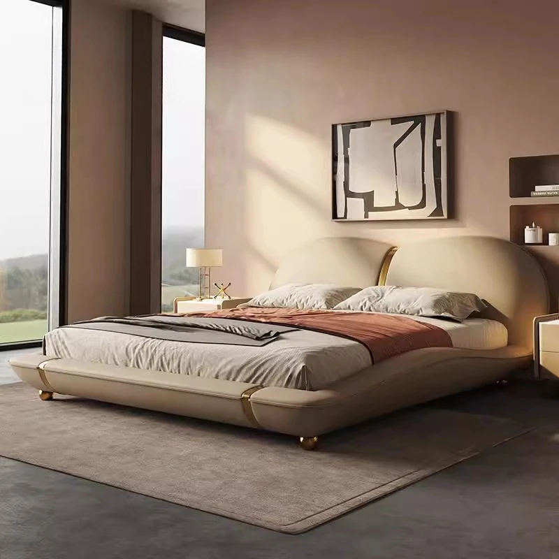 

Ltalian Design Beds Cheap Aesthetics Comfortable Fashionable Beds Simple Vintage Crown Beauty Wood Cama Casal Bedroom Furniture