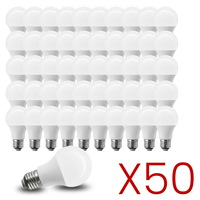 50PCS E27 LED Bulb Lamps 3W 8W 9W 12W 15W 18W 24W AC 220V 240V Cool Lighting Lampada Light Bulbs Foyer Home Indoor LED Bombilla