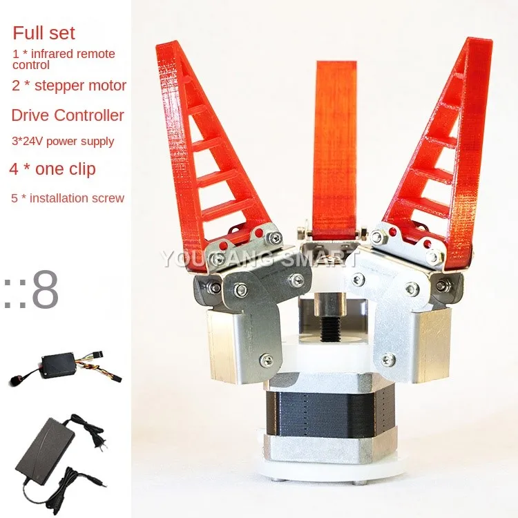 Ros-garra de Robot Flexible con gran carga, garra eléctrica neumática de dedo mecánico Flexible biónico para Kit robótico educativo, nuevo