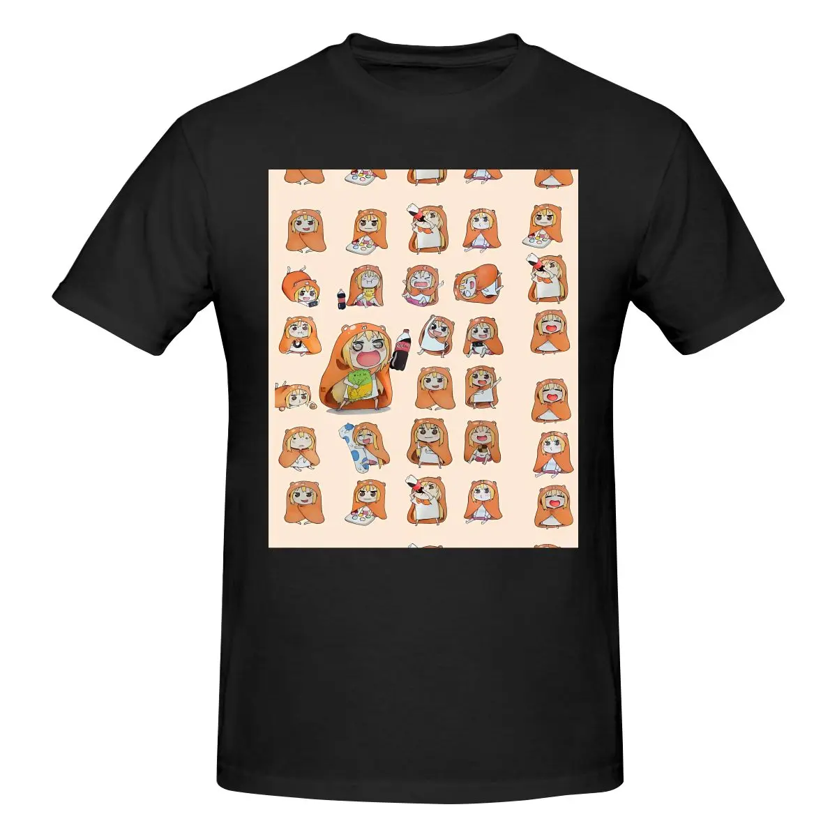 

Мужская футболка с забавным принтом Umaru, футболка унисекс, футболка с изображением аниме