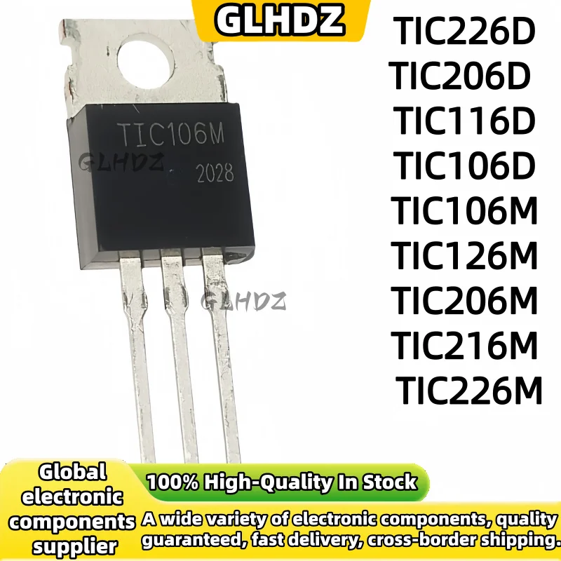 10-30 Pieces TIC106D TIC106M TIC126M TIC206M TIC216M TIC226M TIC226D TO-220 TIC266 TIC206D TIC206 TIC116D 400V 4A new Original