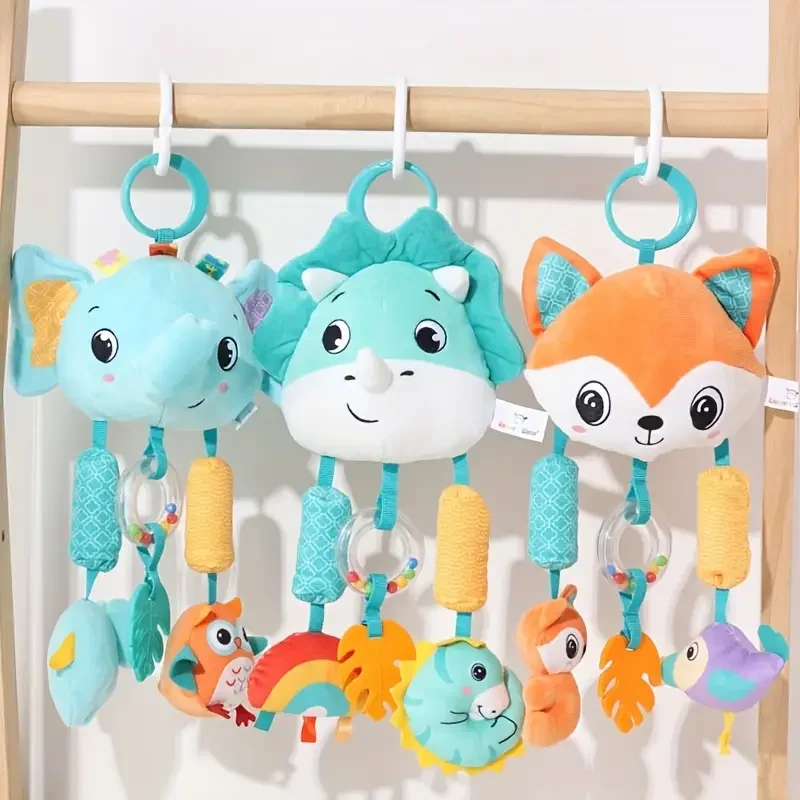 Culla appesa sonagli giocattoli giocattoli per bambini cartone animato animale spirale giocattolo appeso con campanello che suona passeggino auto giocattoli per neonato neonato